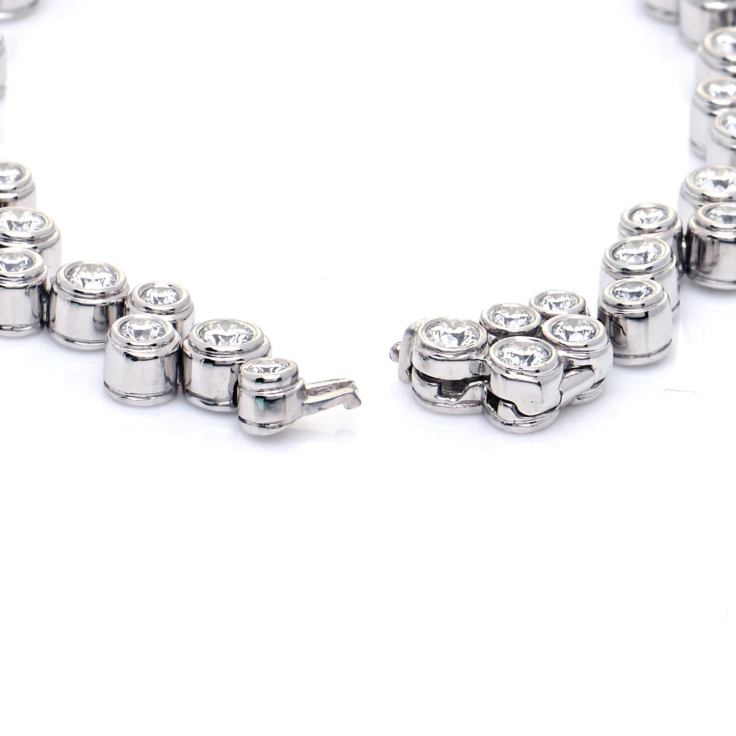 Platinum Diamond Bubble Bracelet