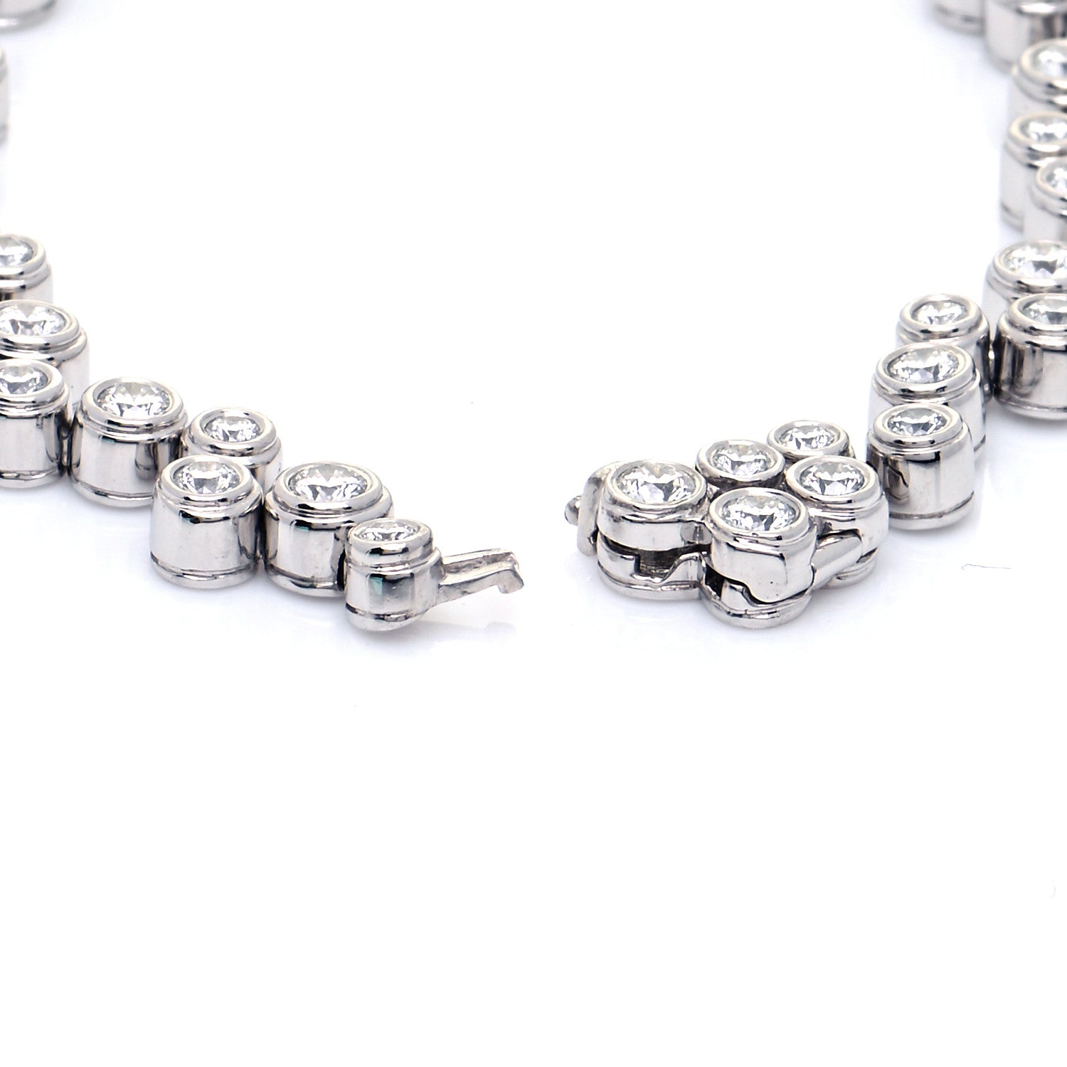 Tiffany Platinum Diamond Bubble Bracelet 6 of 9