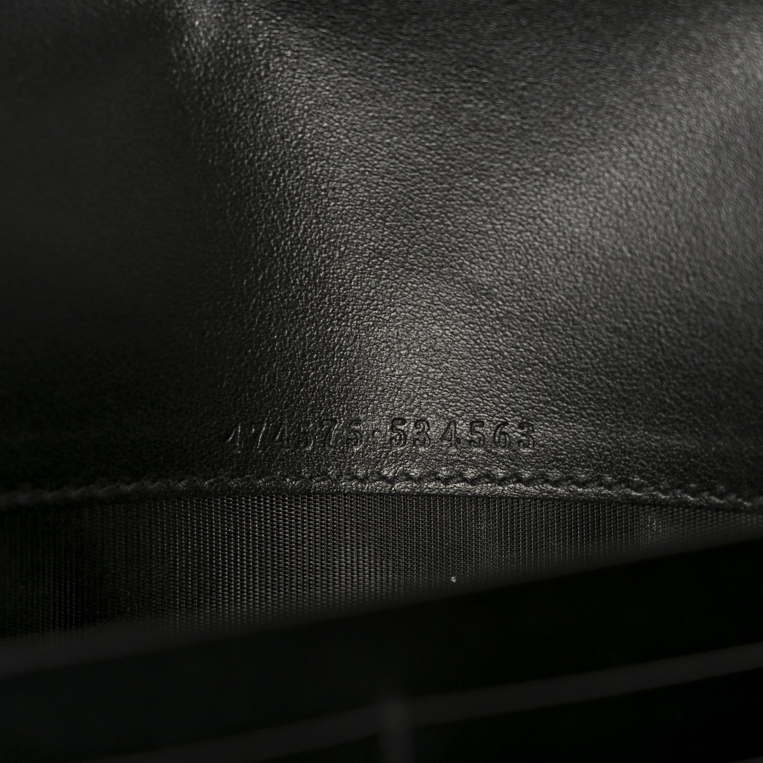 Gucci Calfskin Matelasse GG Marmont Chain Wallet Black 6 of 10