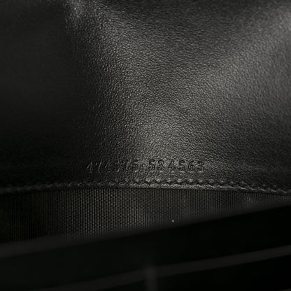 Gucci Calfskin Matelasse GG Marmont Chain Wallet Black 6 of 10
