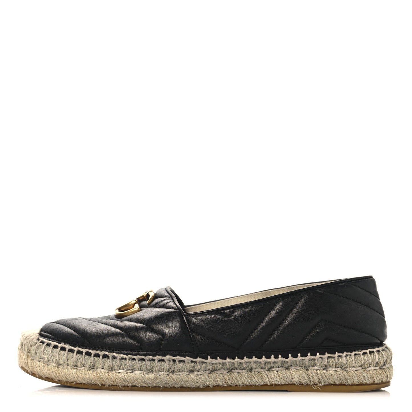 Nappa Matelasse GG Marmont Espadrilles 38 Black