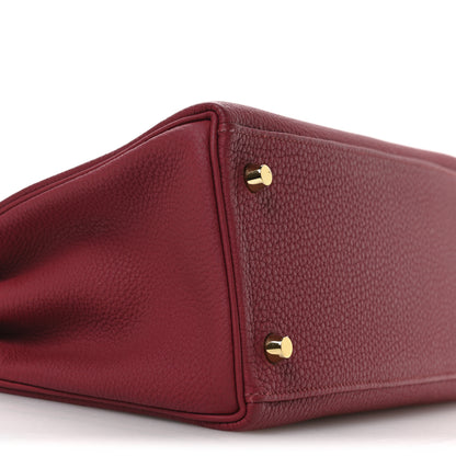 Hermes Togo Kelly Retourne 28 Rouge Grenat 9 of 11