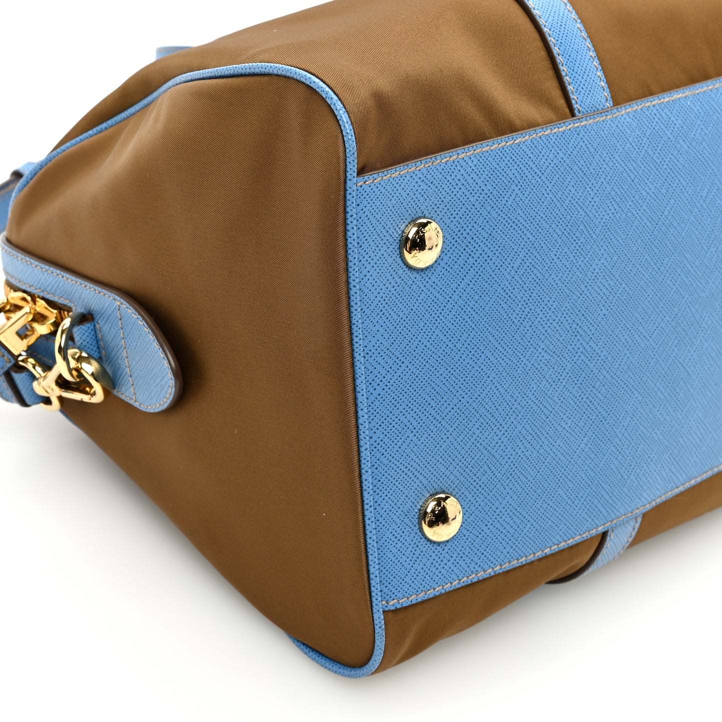 Re-Nylon Saffiano Medium Re-Edition 1978 Top Handle Bag Sughero Wave