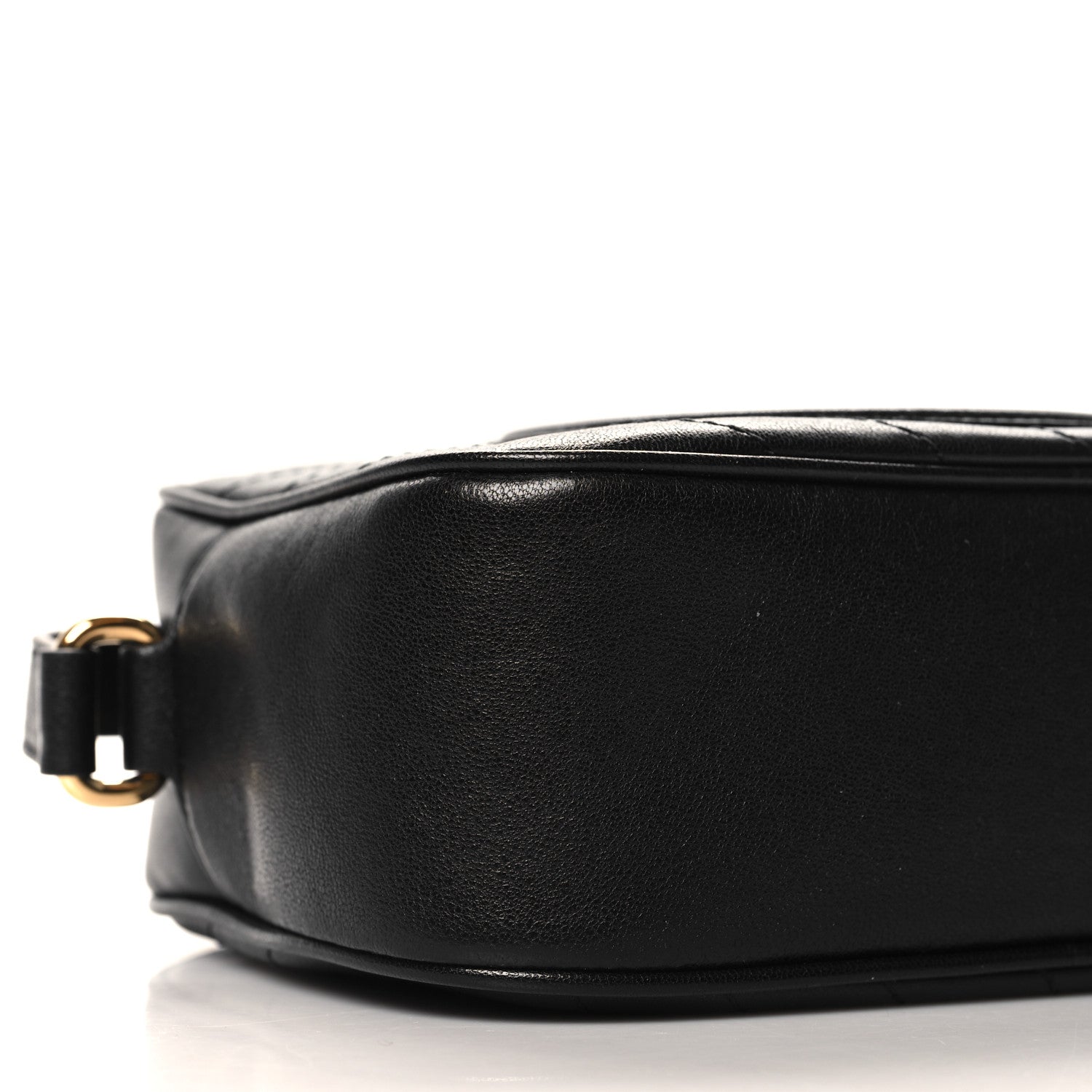 Gucci Sakai Be Green Calfskin Diagonal Stitched Small Blondie Shoulder Bag Black 9 of 10