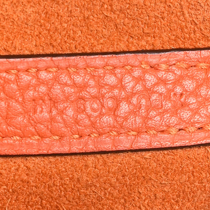 Hermes Taurillon Clemence Picotin Lock 22 MM Orange 7 of 10