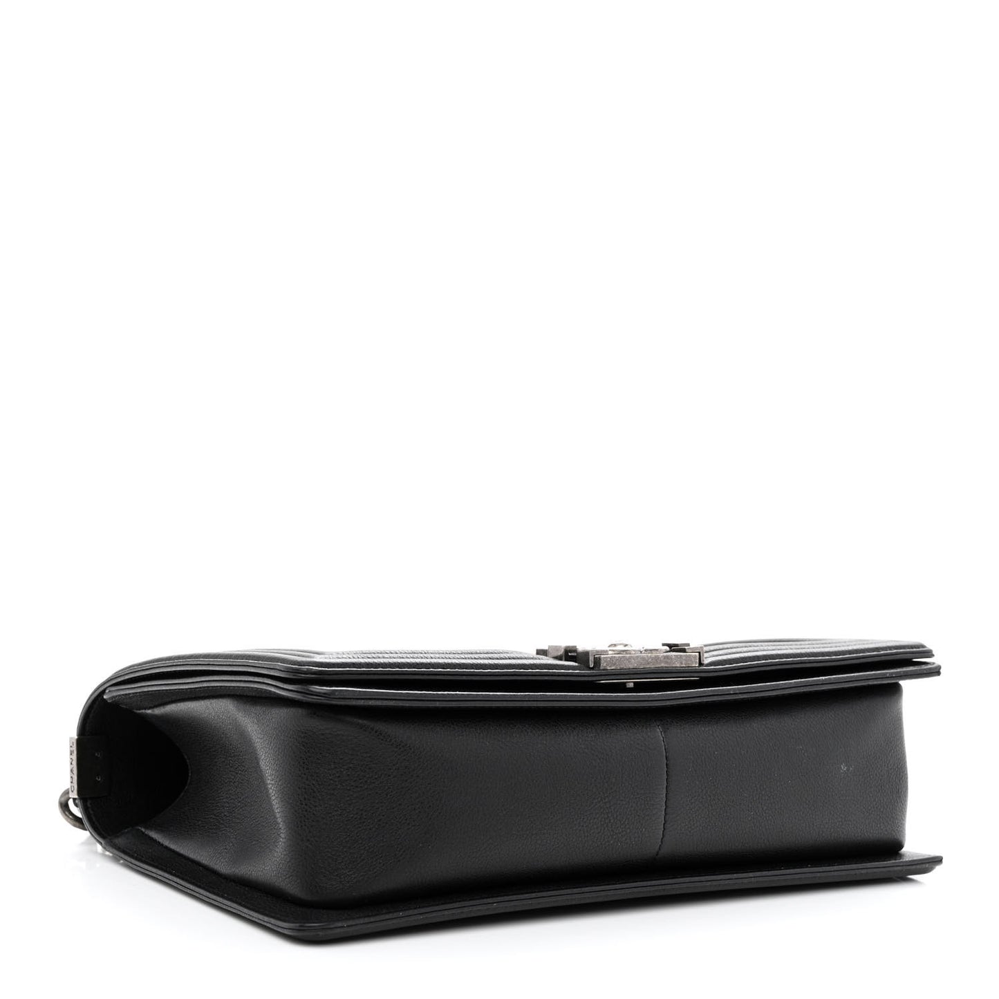 Calfskin Quilted New Medium Boy Flap Black