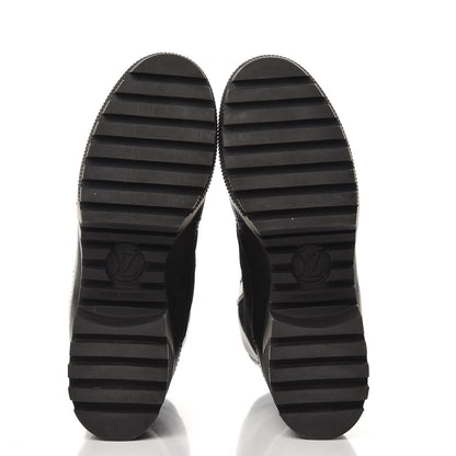 Louis Vuitton Suede Calfskin Laureate Platform Desert Boots 36 Black 5 of 11