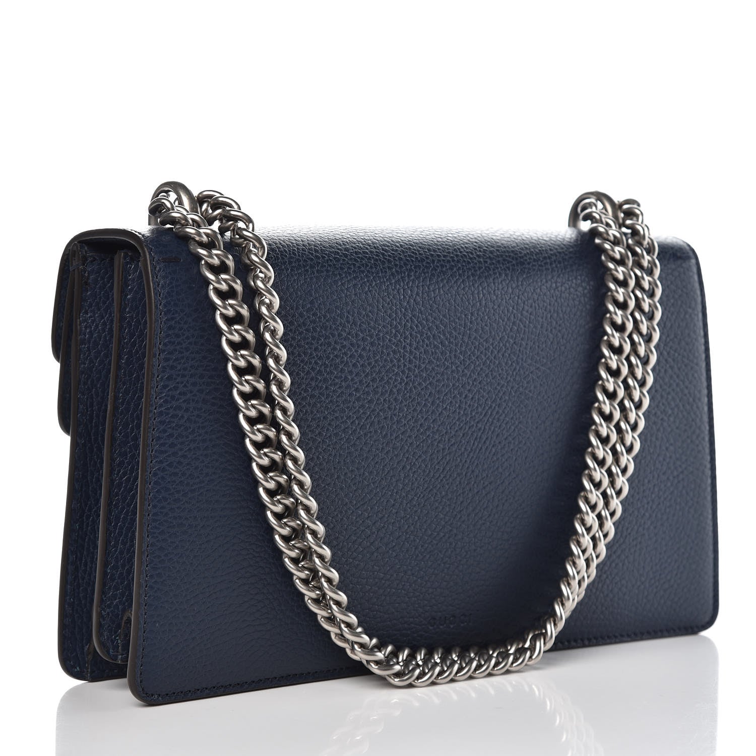 Gucci Dollar Calfskin Crystal Small Dionysus Shoulder Bag Blue Agata Montana Sapphire 3 of 8