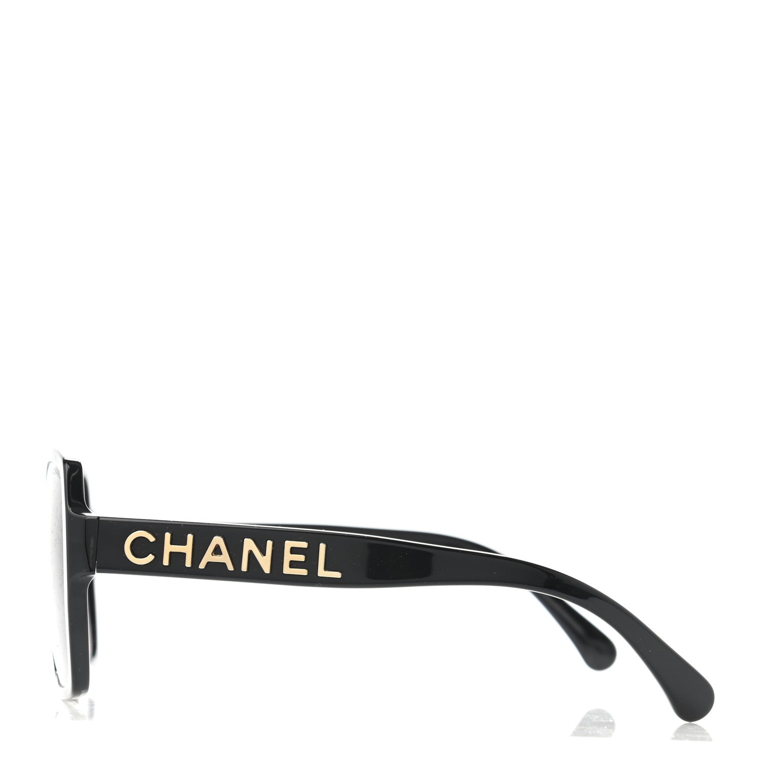 Chanel Acetate Polarized Square Sunglasses 5408 Black 3 of 4