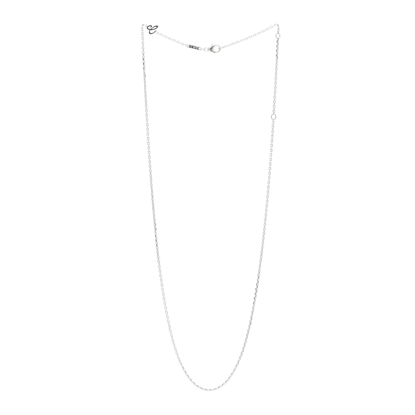 18K White Gold 2mm Chain Necklace