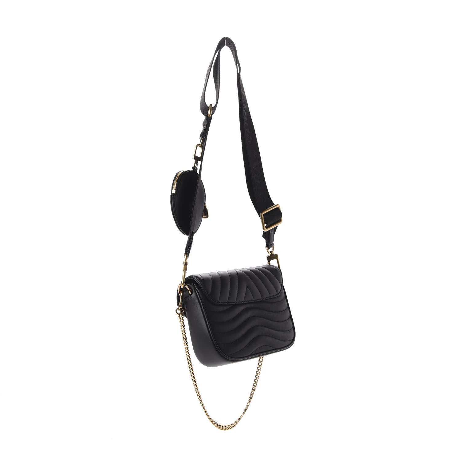 Louis Vuitton Calfskin New Wave Multi Pochette Black 3 of 10
