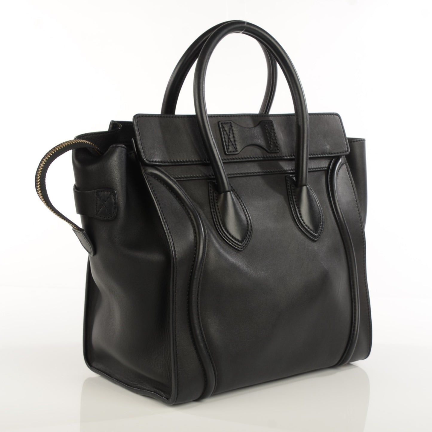 Smooth Calfskin Mini Luggage Black