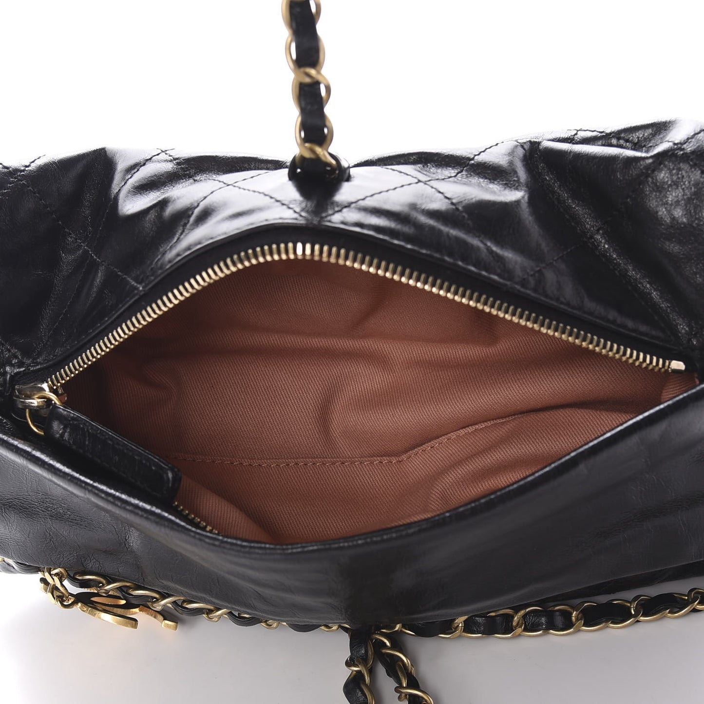 Calfskin Quilted Baluchon Black