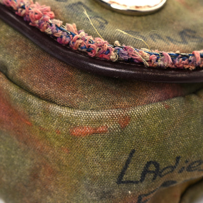 Chanel Washed Toile Graffiti On The Pavements Messenger Khaki Multicolor 9 of 12