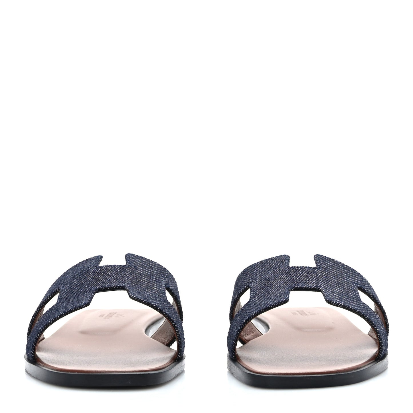 Denim Canvas Oran Sandals 38 Bleu Brut