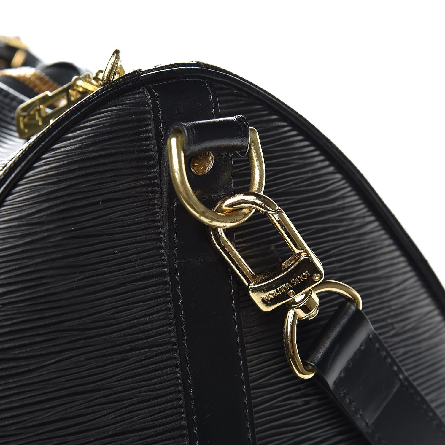 Louis Vuitton Epi Keepall Bandouliere 55 Black 15 of 19