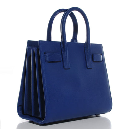 Saint Laurent Grained Calfskin Nano Sac De Jour Royal Blue 3 of 7