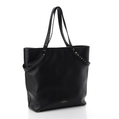 Valentino Garavani Vitello Lovestud Tote Black 3 of 9