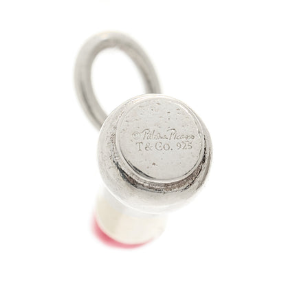 Tiffany Sterling Silver Enamel Paloma Picasso Lipstick Charm Pink 5 of 5