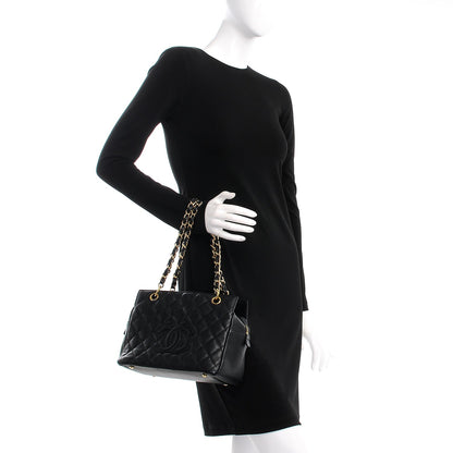 Chanel Caviar Quilted Petit Timeless Tote PTT Black 2 of 7