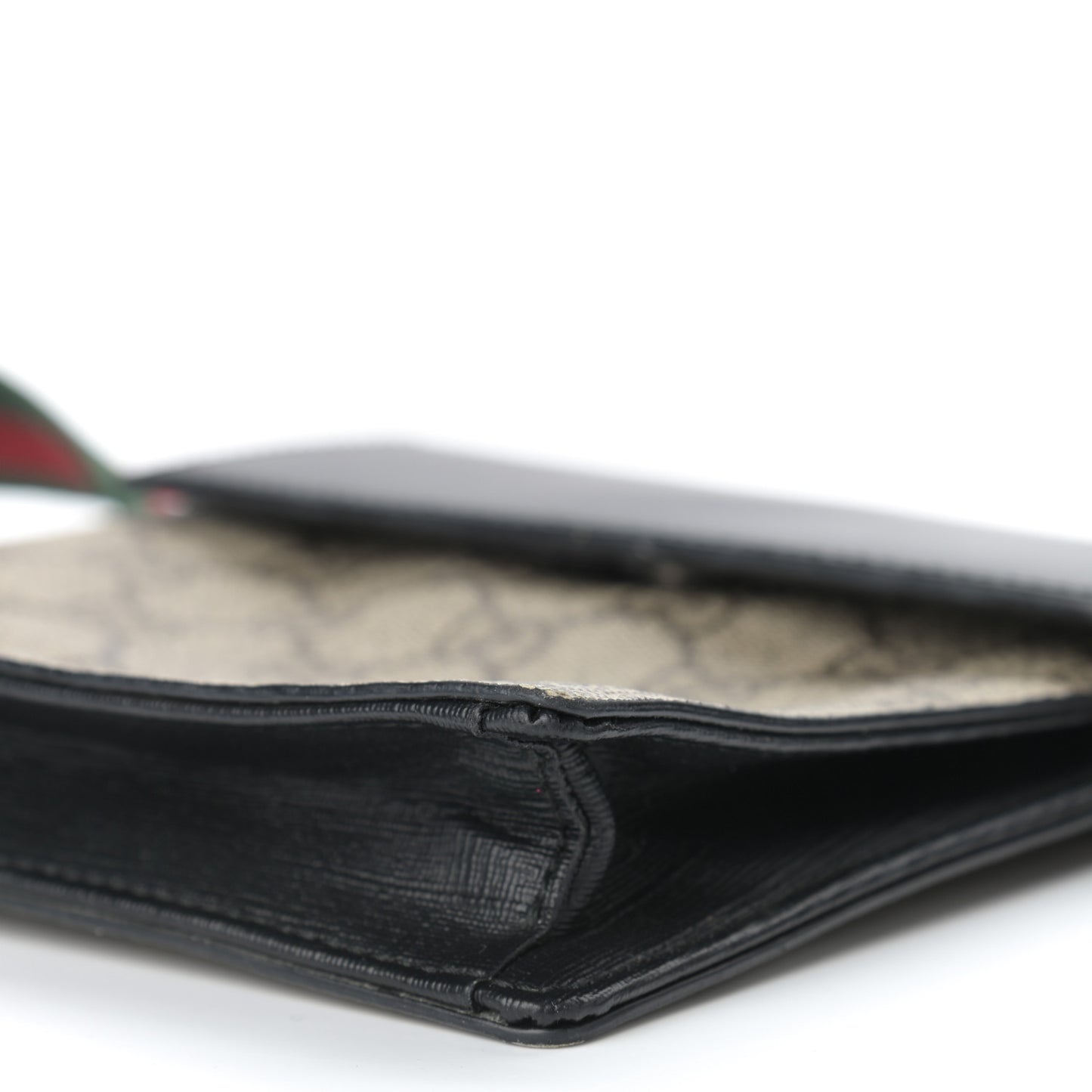 GG Supreme Monogram Web Belt Bag Black