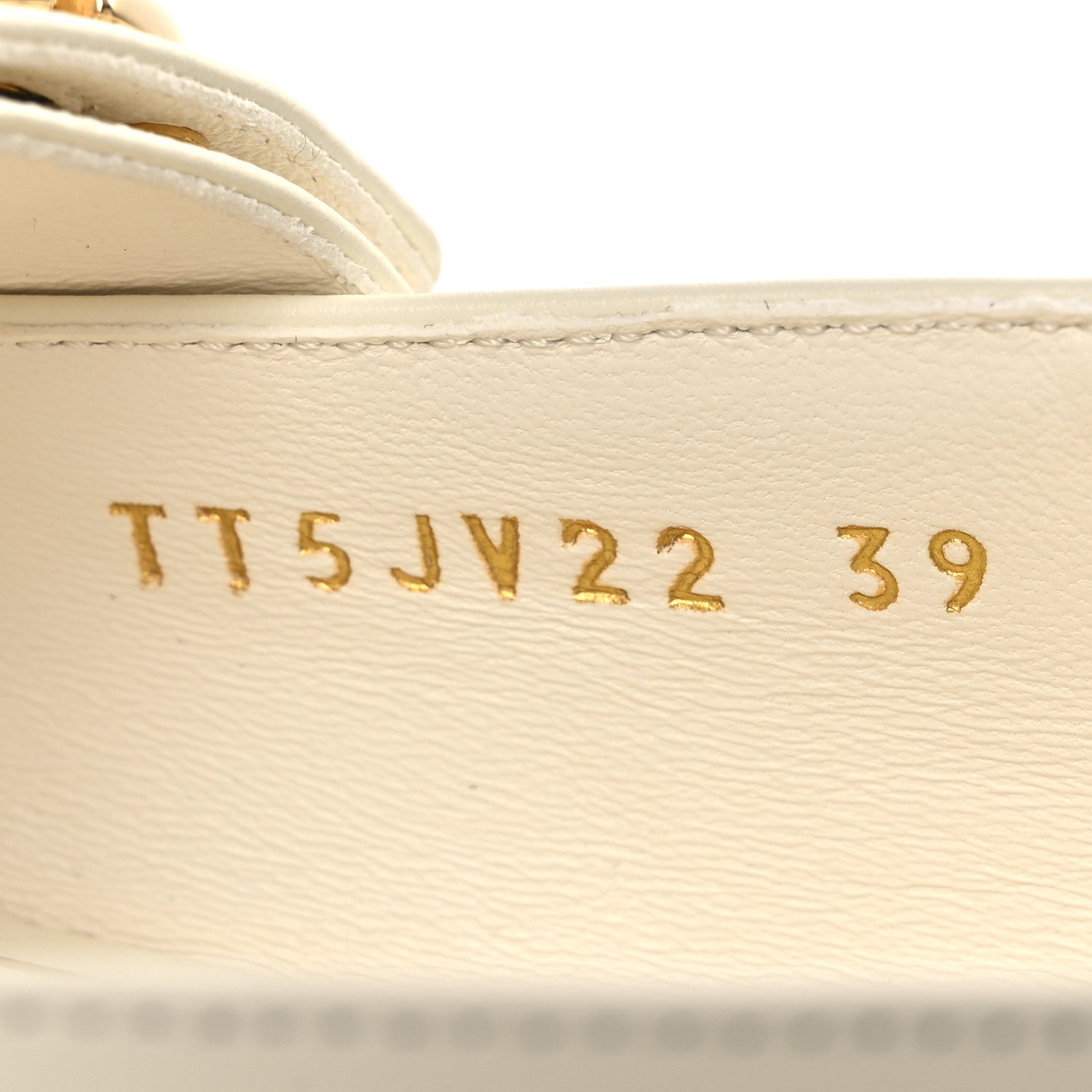 Valentino Garavani Calfskin VLogo Locker Mary Jane Ballerina Flats 39 Ivory 10 of 10