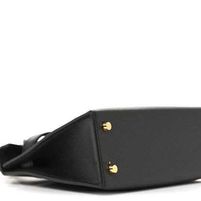 Hermes Epsom Mini Kelly Sellier 20 Black 8 of 10