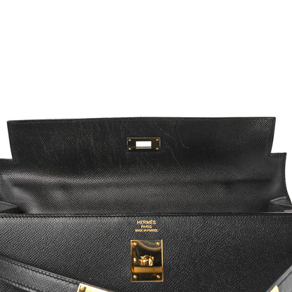 Hermes Epsom Kelly Sellier 35 Black 19 of 42