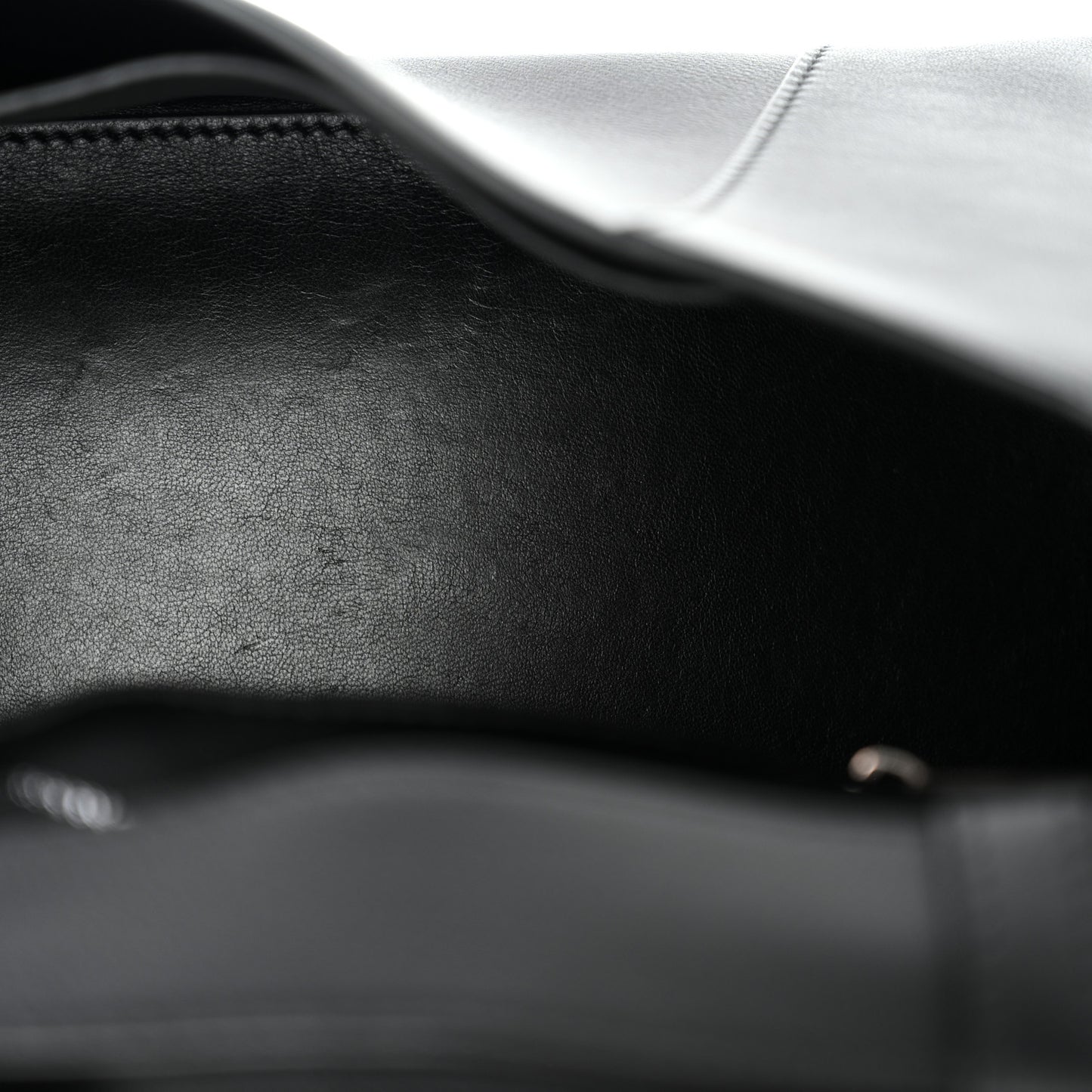 Grained Calfskin Monochrome M Downtown Shoulder Bag Black