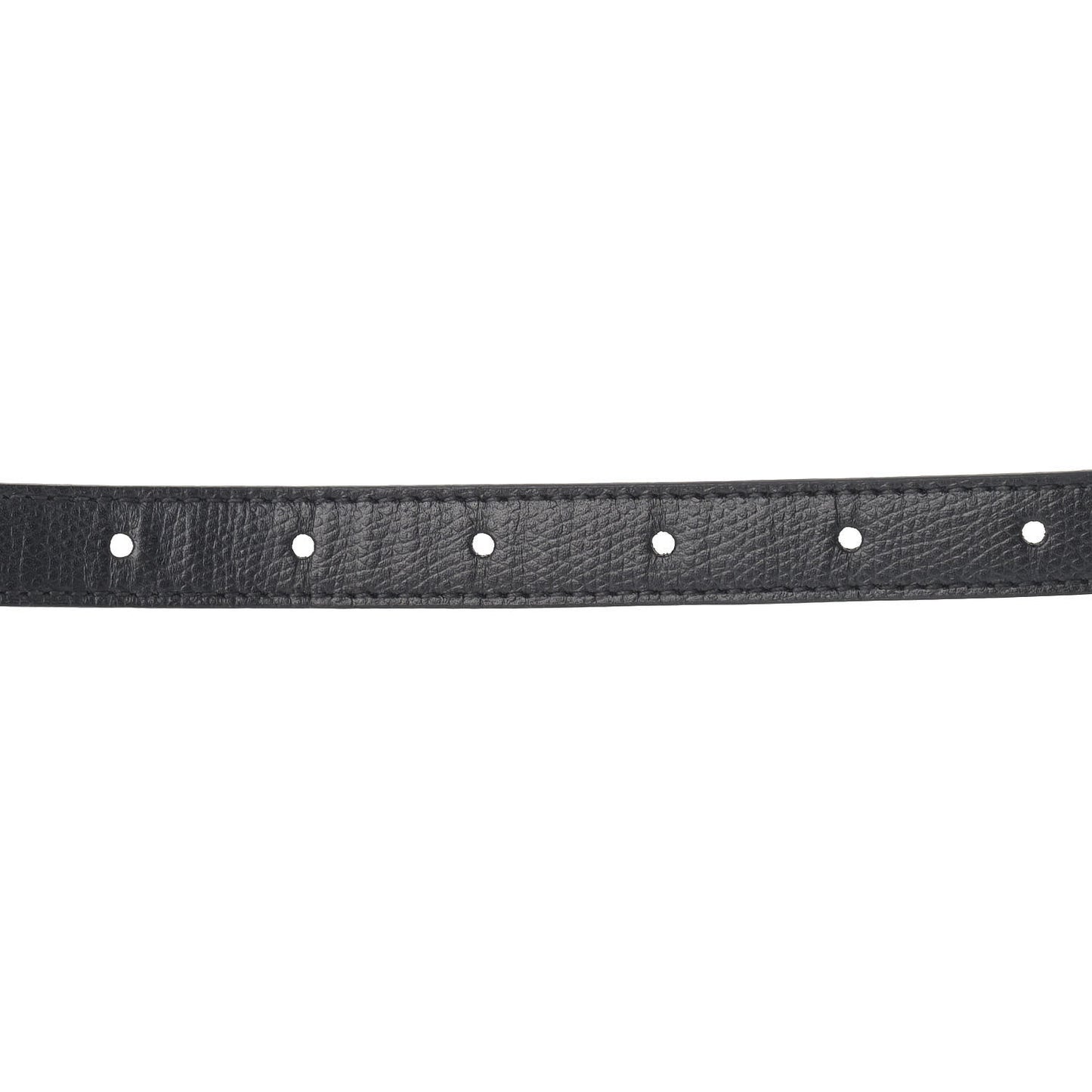 Grained Calfskin Saddle Belt Bag Black