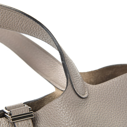 Hermes Taurillon Maurice Picotin Lock 18 PM Gris Asphalte 10 of 12