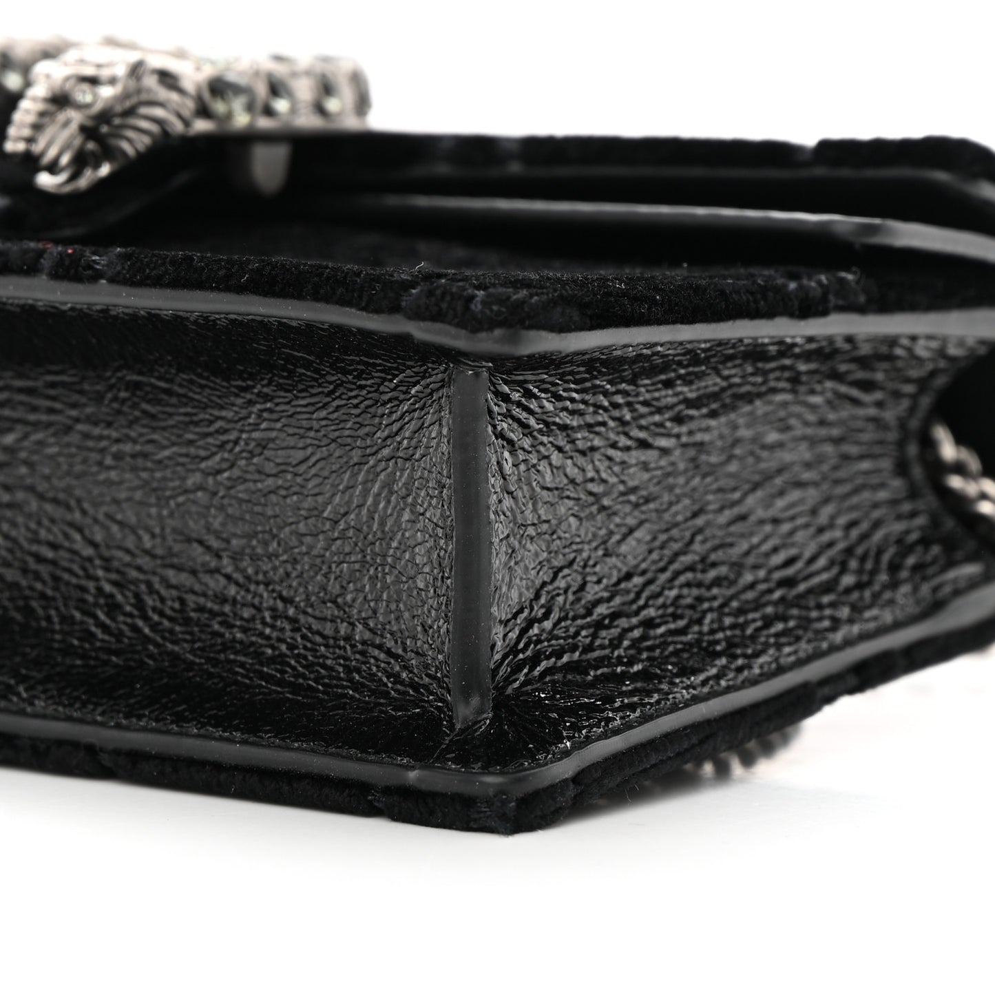 Velvet Super Mini Dionysus Shoulder Bag Black
