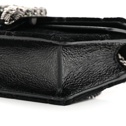 Gucci Velvet Super Mini Dionysus Shoulder Bag Black 9 of 10