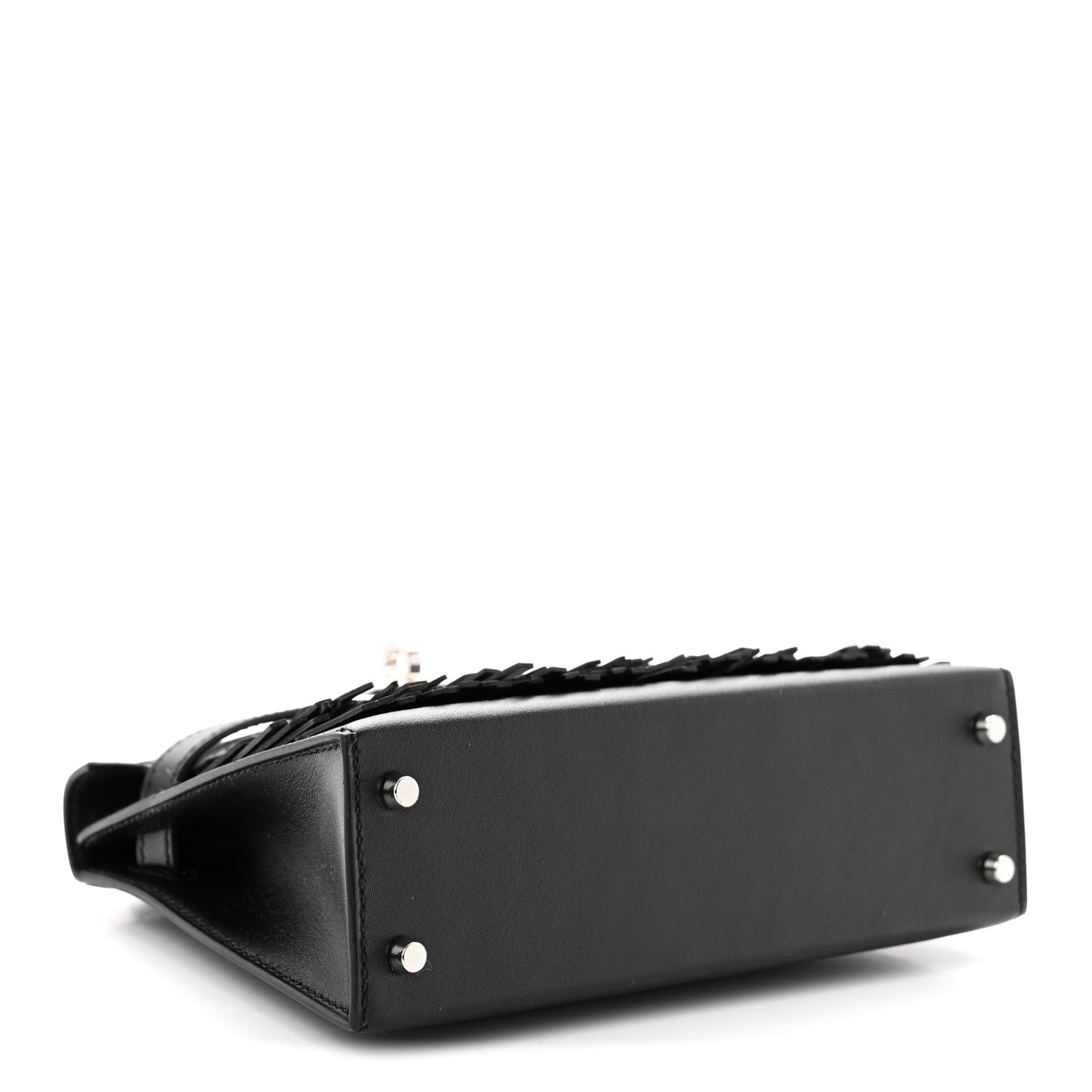 Tadelakt Sombrero Box Pampilles Mini Kelly Sellier 20 Black