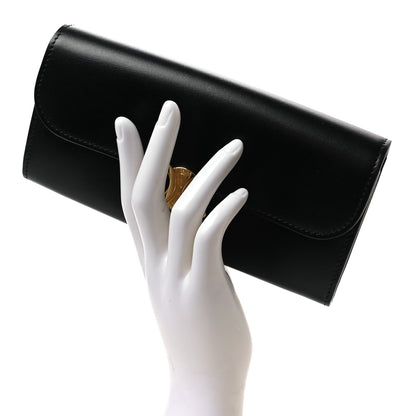 Celine Shiny Smooth Lambskin Long Triomphe Wallet Black 2 of 6