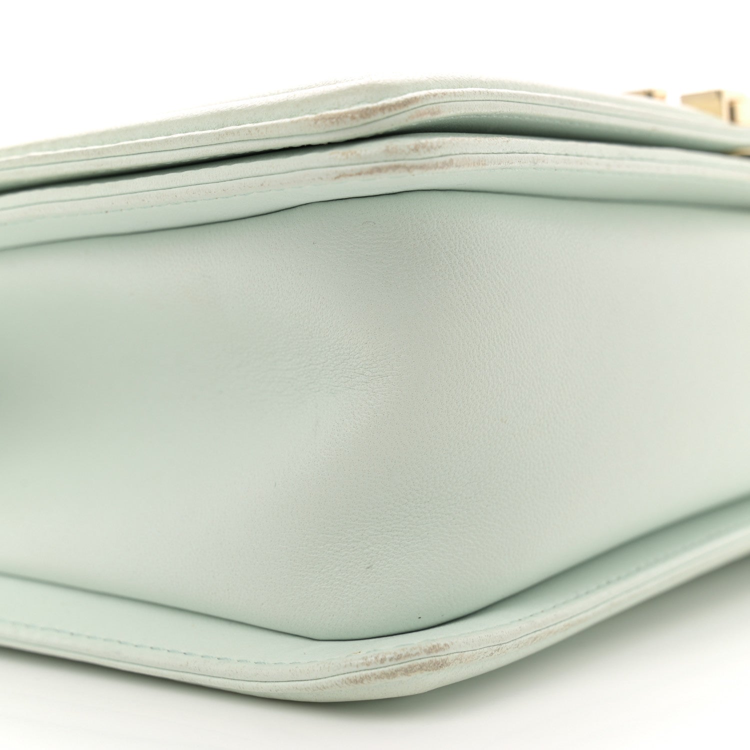 Chanel Lambskin Quilted Medium Boy Flap Light Green 9 of 16
