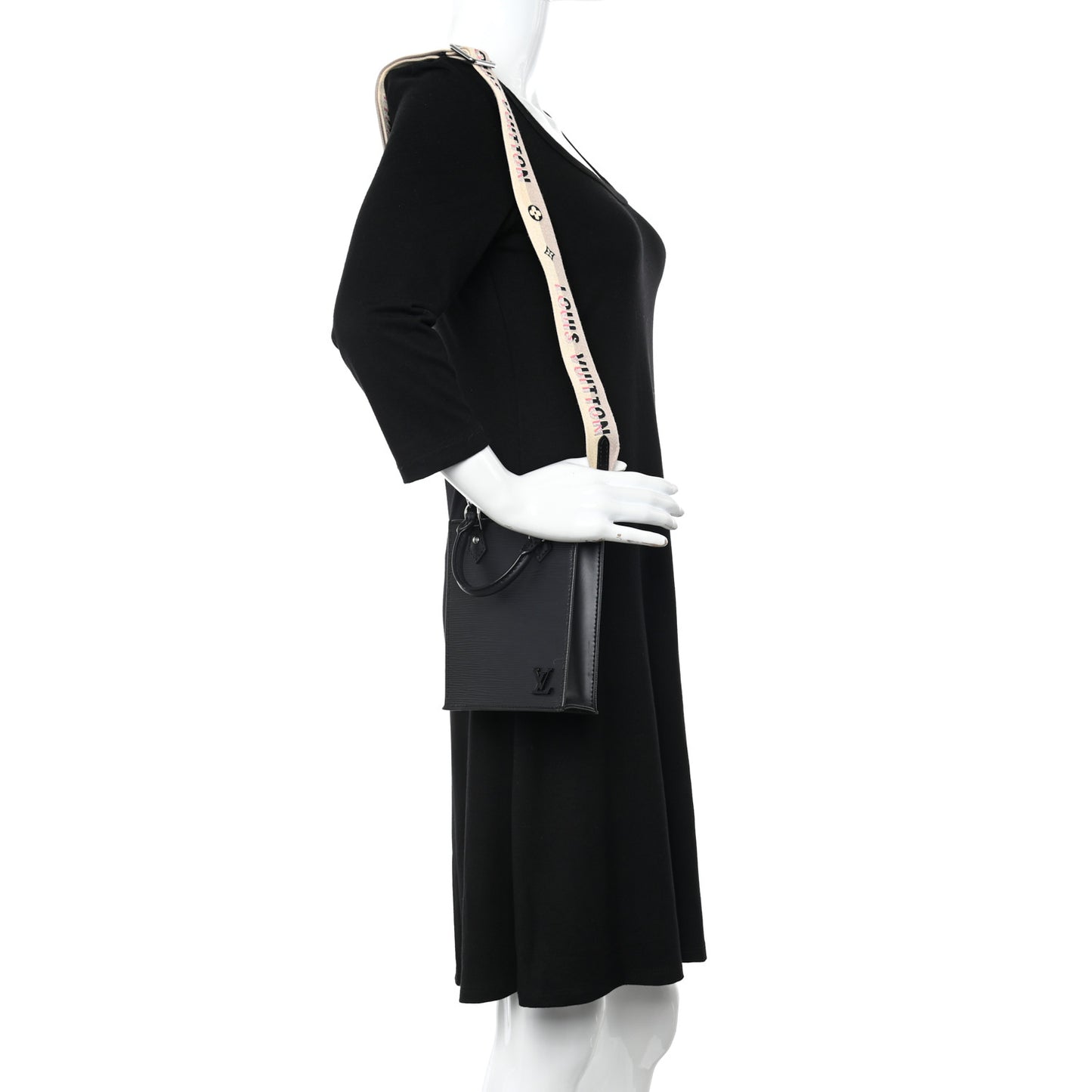 Epi Jacquard Petit Sac Plat Black
