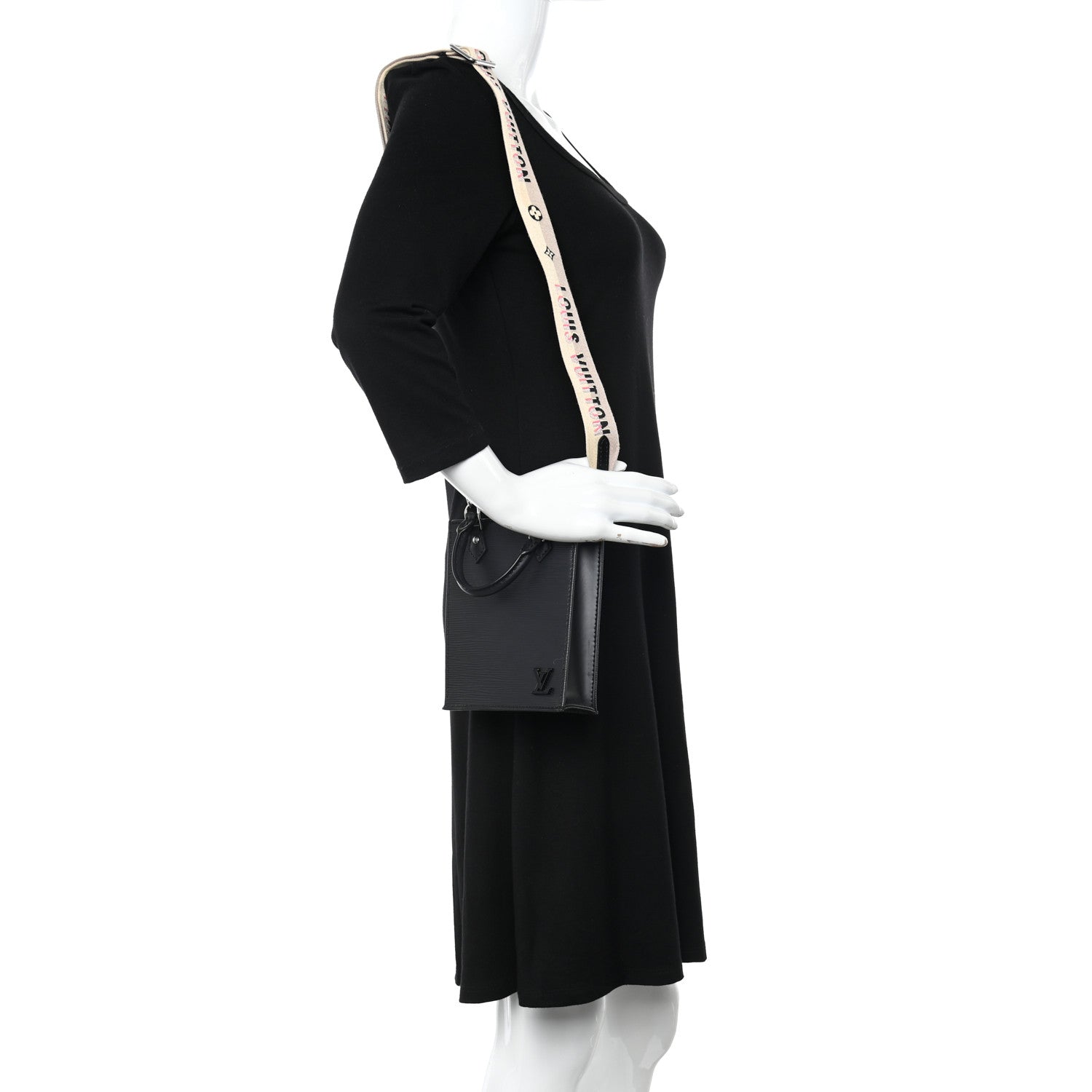 Louis Vuitton Epi Jacquard Petit Sac Plat Black 2 of 9