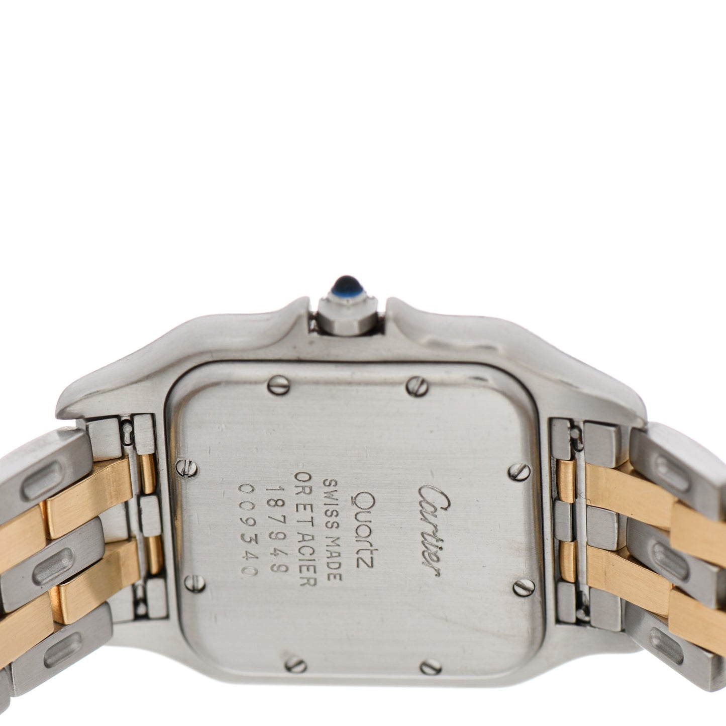 Stainless Steel 18K Yellow Gold 27mm Panthere Quartz Watch