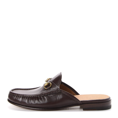 Gucci Goatskin Mens Horsebit Slippers 12 Light Brown 1 of 10