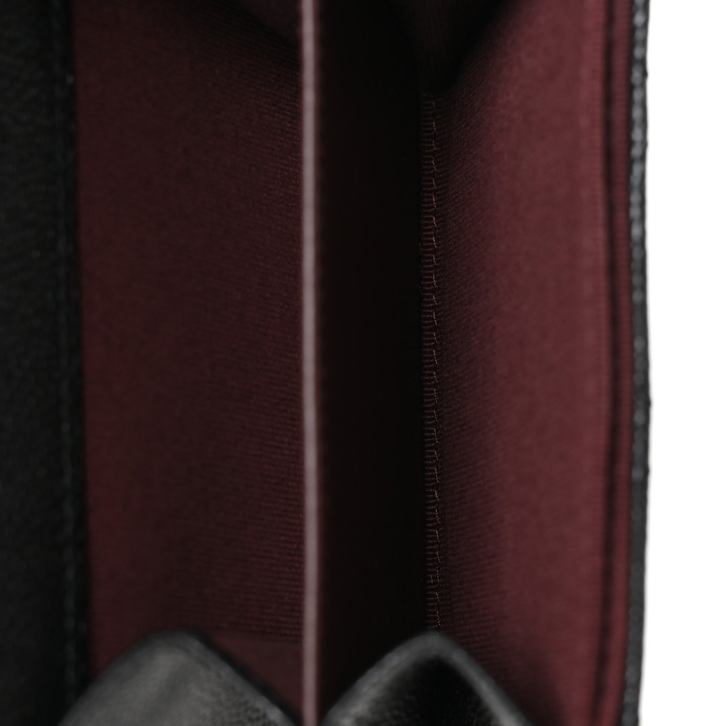 Caviar Quilted Flap Card Holder On Chain Black