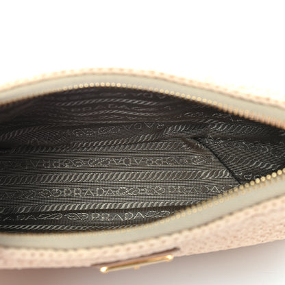Prada Yarn Raffia Effect Crochet Re-Edition 2005 Shoulder Bag Naturale 5 of 10