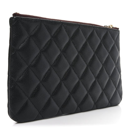 Chanel Caviar Quilted Small Zipped Pouch Black 3 of 8