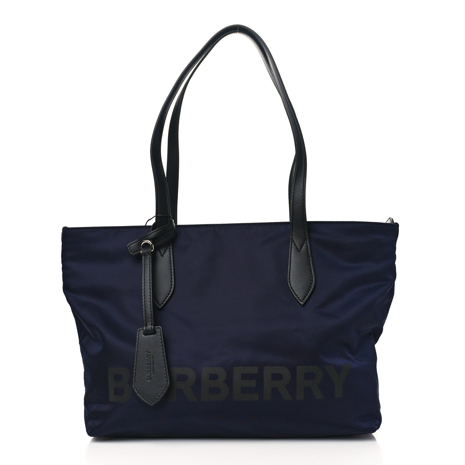Burberry Nylon Logo Small Ardwell Tote Navy 1 of 8