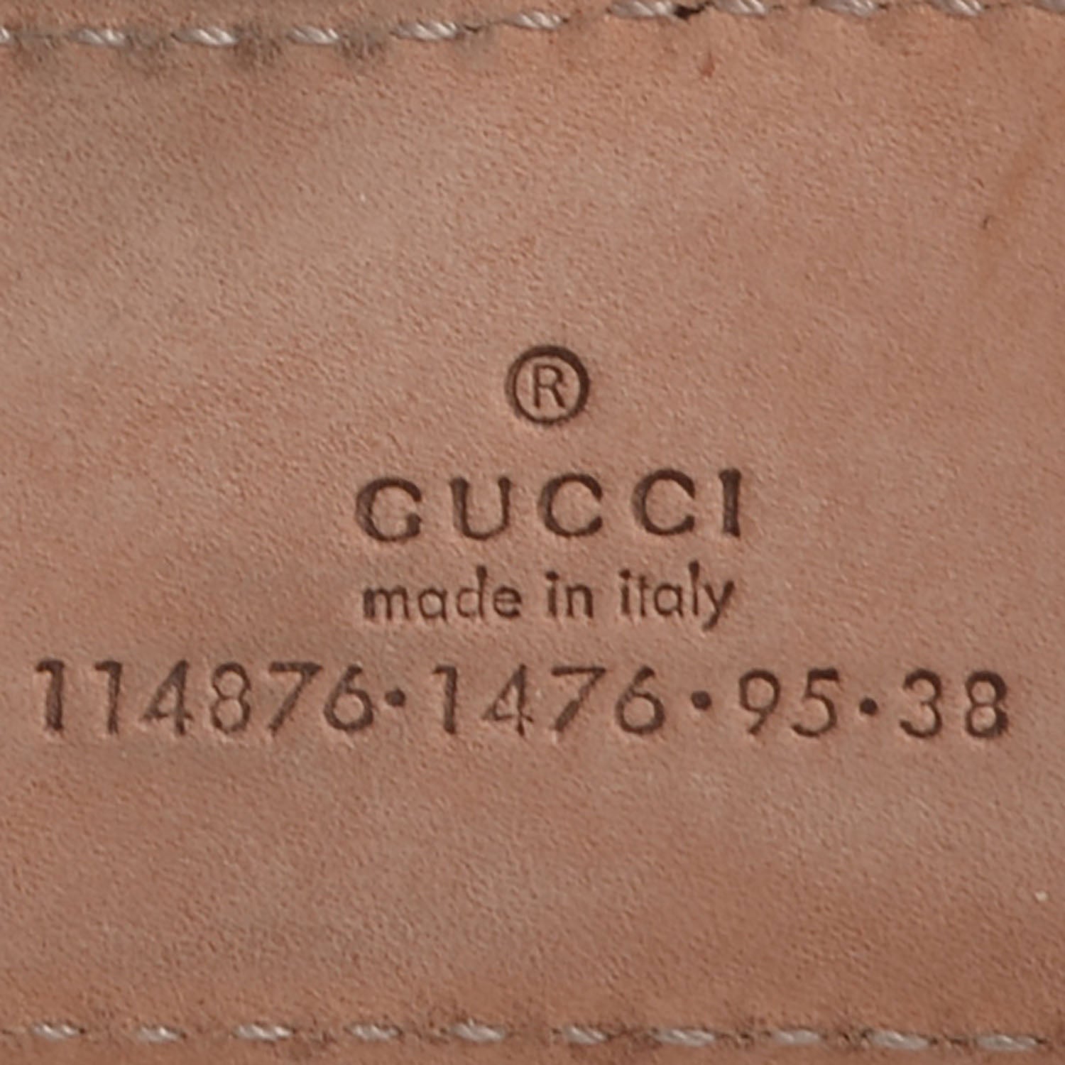 Gucci Guccissima GG Belt 95 38 Silver 4 of 5