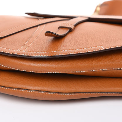 Christian Dior Calfskin Baudrier Saddle Bag Tan 9 of 13