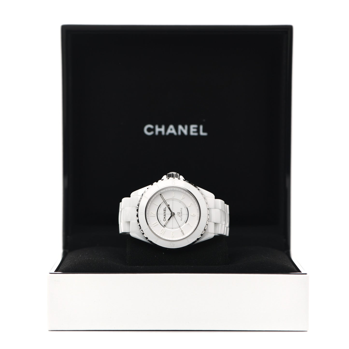 Stainless Steel Ceramic 38mm J12 Automatic Watch White