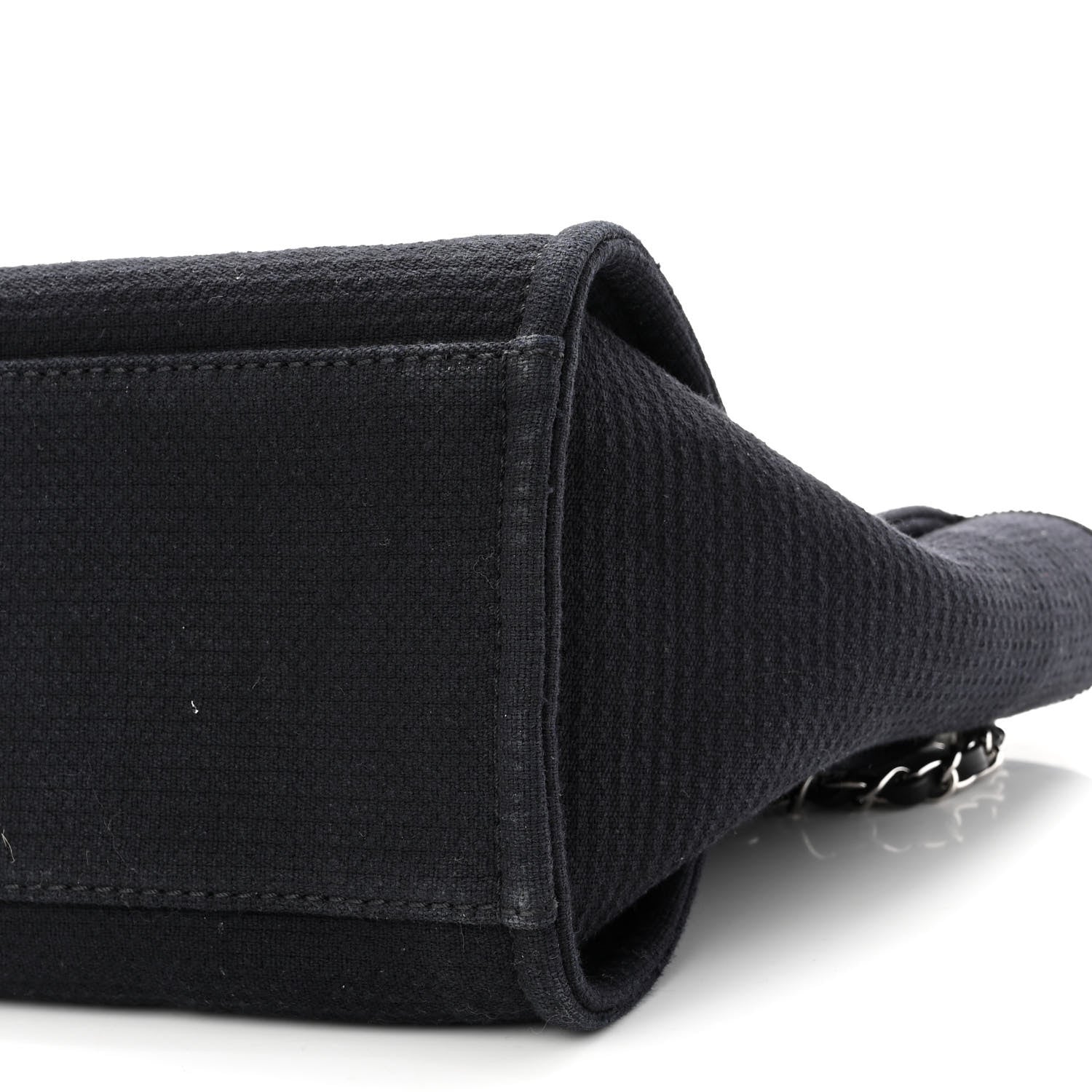Chanel Mixed Fibers Small Deauville Tote Black 10 of 11