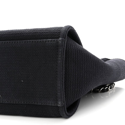 Chanel Mixed Fibers Small Deauville Tote Black 10 of 11