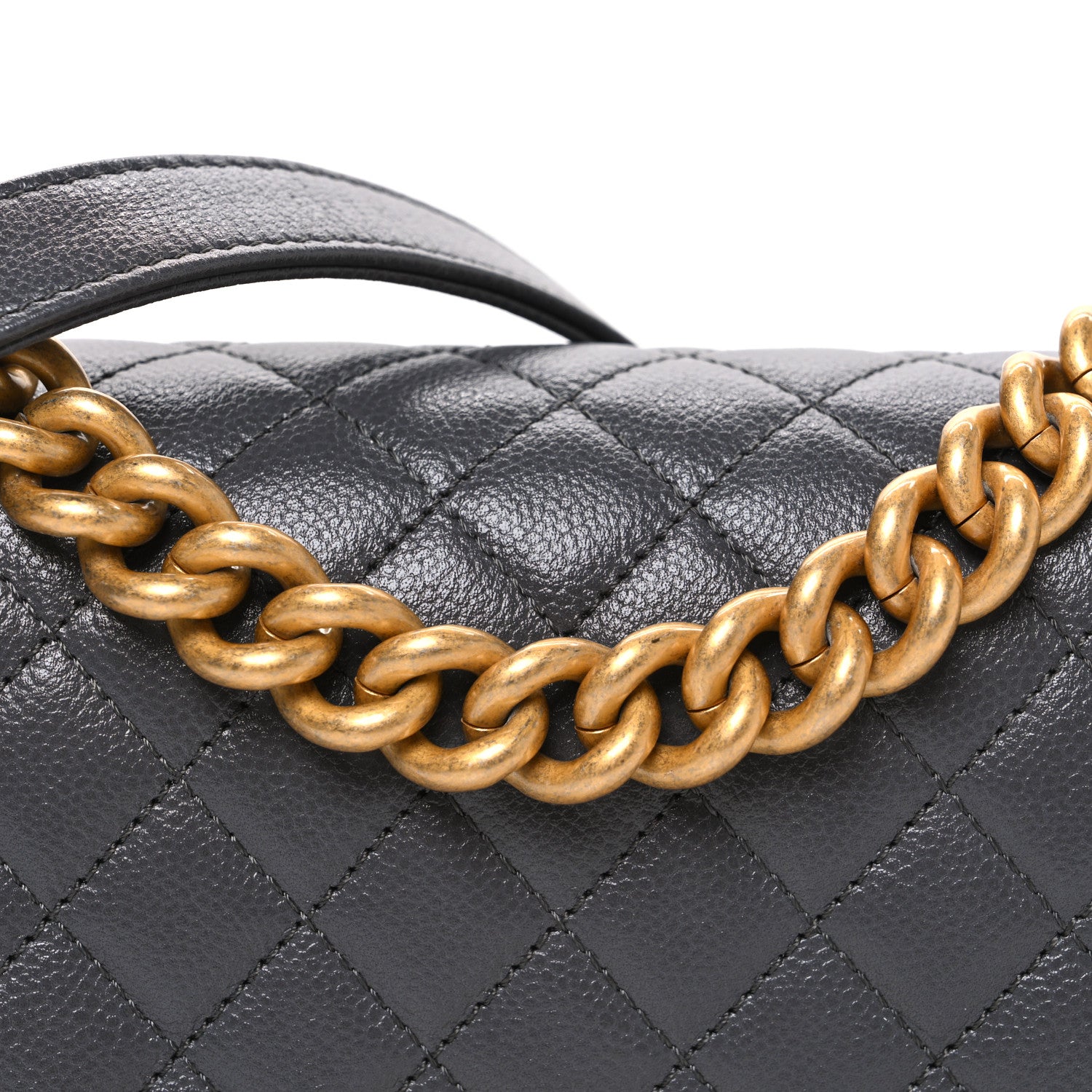 Chanel Caviar Quilted Small Boy Flap Dark Grey 8 of 11